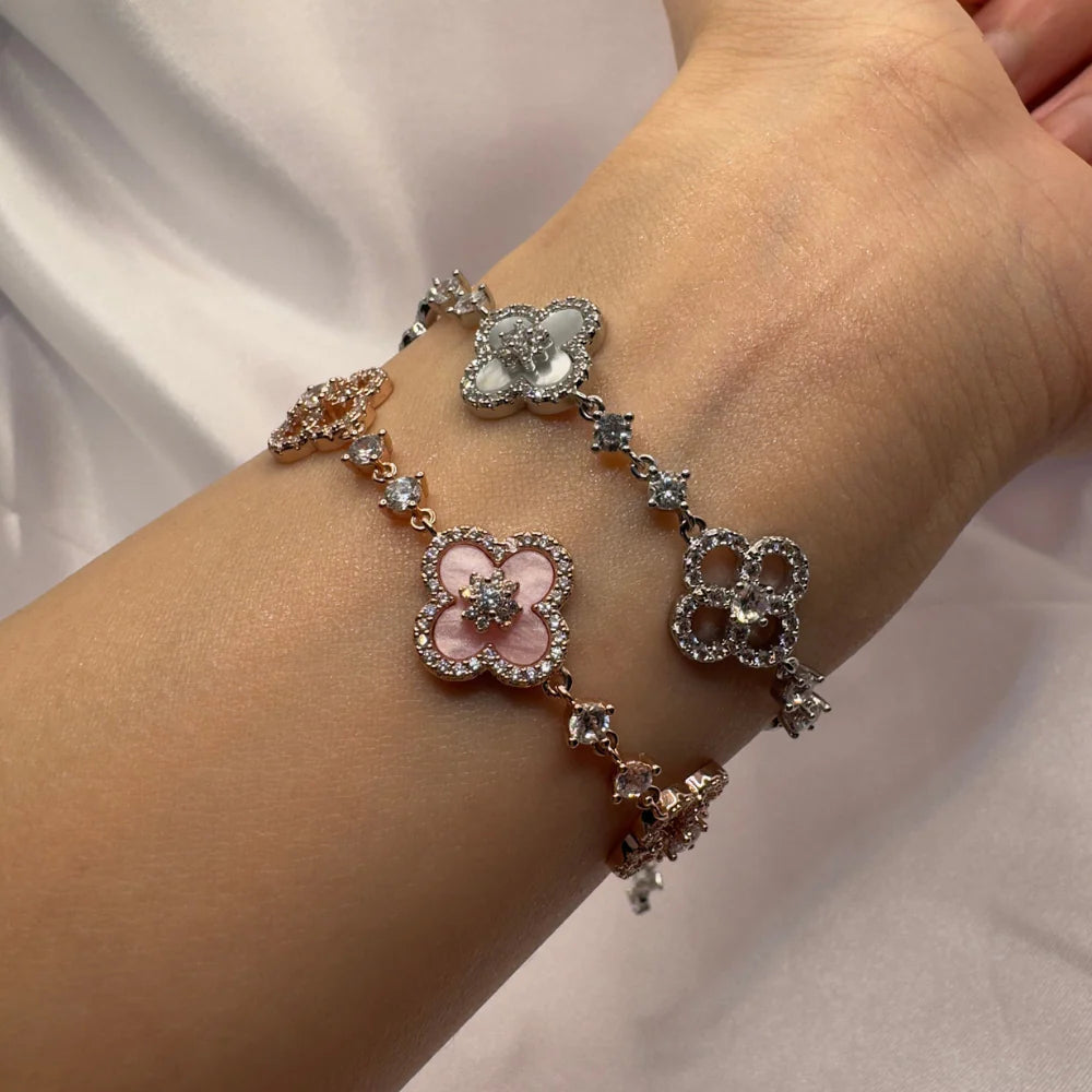 Diamantblütenarmband