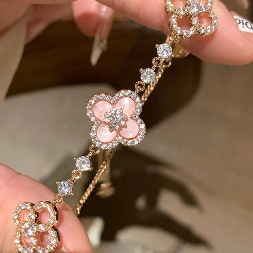 Diamantblütenarmband
