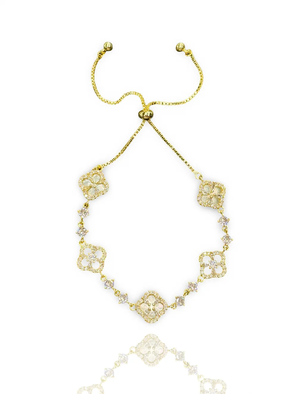 Diamantblütenarmband